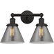Cone 2 Light 15.5 inch Oil Rubbed Bronze Bath Vanity Light Wall Light