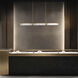 Beyond Guild LED 55 inch Polished Chrome Linear Pendant Ceiling Light