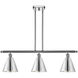 Ballston Cone LED 36 inch Polished Chrome Island Light Ceiling Light