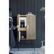Scalloped Antique Brass Cabinet, 2-Door Tall