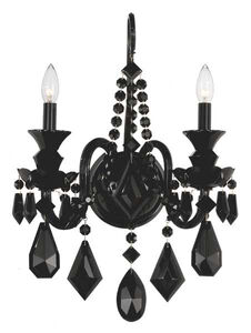 Hamilton 2 Light 6.5 inch Jet Black Wall Sconce Wall Light