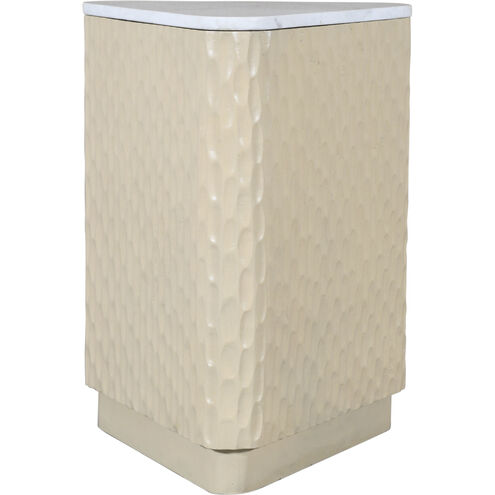 Rugo 24 X 18 inch Light Birch and White Accent Table