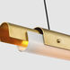 Avroko Ambrose Linear Chandelier Ceiling Light in Hand Rubbed Antique Brass