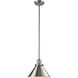Franklin Restoration Briarcliff 1 Light 10 inch Brushed Satin Nickel Mini Pendant Ceiling Light in Incandescent, Franklin Restoration
