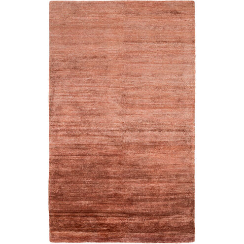 Gilded 96 X 60 inch Burnt Orange Rug