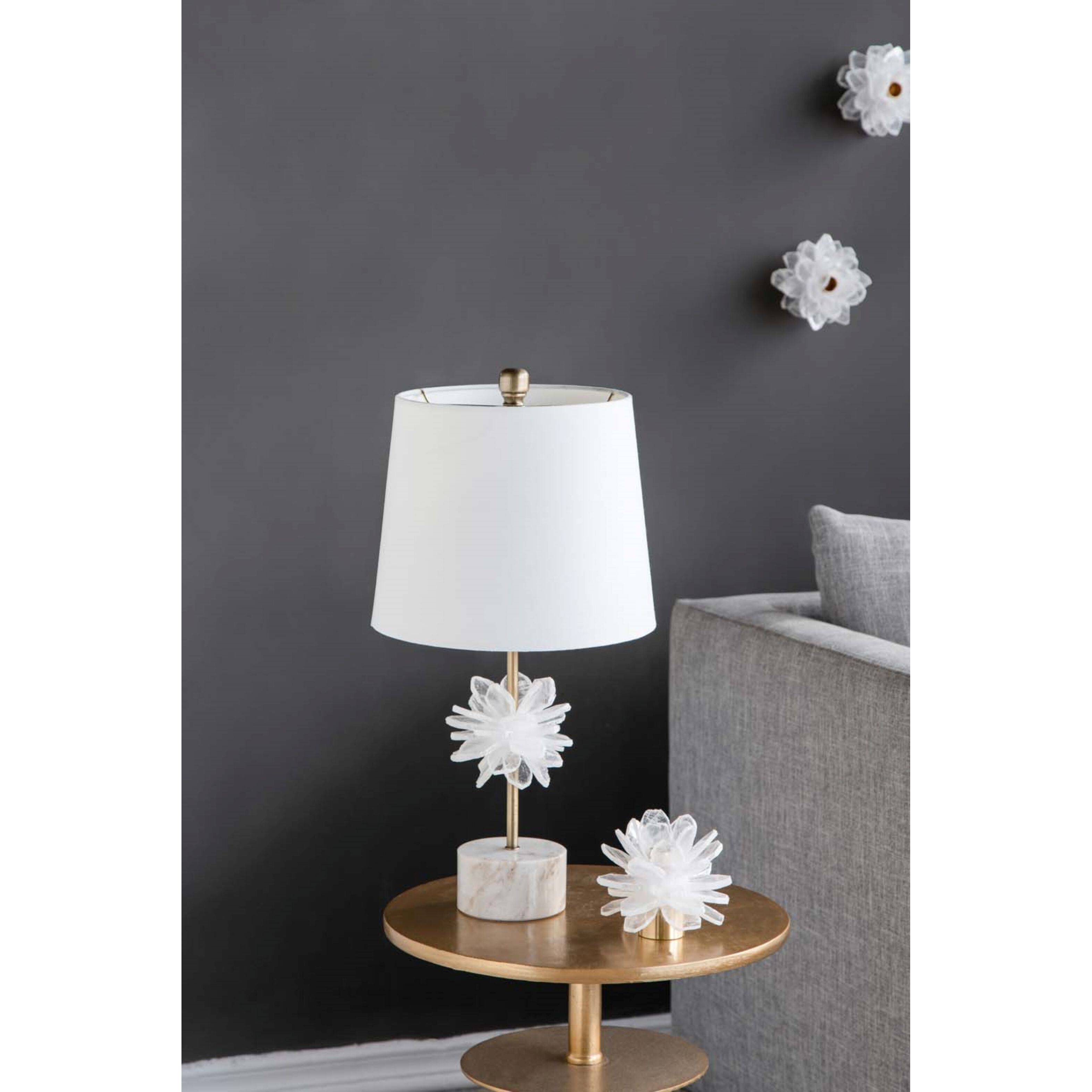 Selenite Stone 5.5 X 4.5 inch Candle Holder