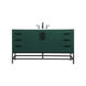 Eugene 60 X 22 X 33.5 inch Green Vanity Sink Set