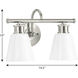 Ashford 2 Light 15 inch Brushed Nickel Bath Vanity Wall Light