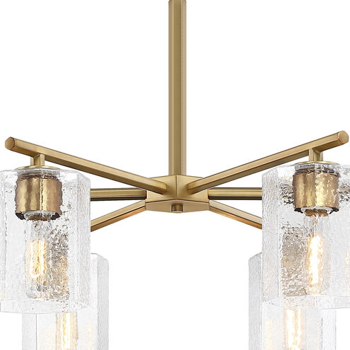 Haven LED 32 inch Old Satin Brass Chandelier Ceiling Light
