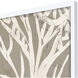 Mudcloth Foliage Beige and Brown and Neutral and White Framed Art