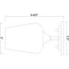 Joliet 1 Light 5.5 inch Burnished Brass Flush Mount Ceiling Light