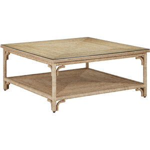 Olisa 40 X 17 inch Natural and Clear Cocktail Table