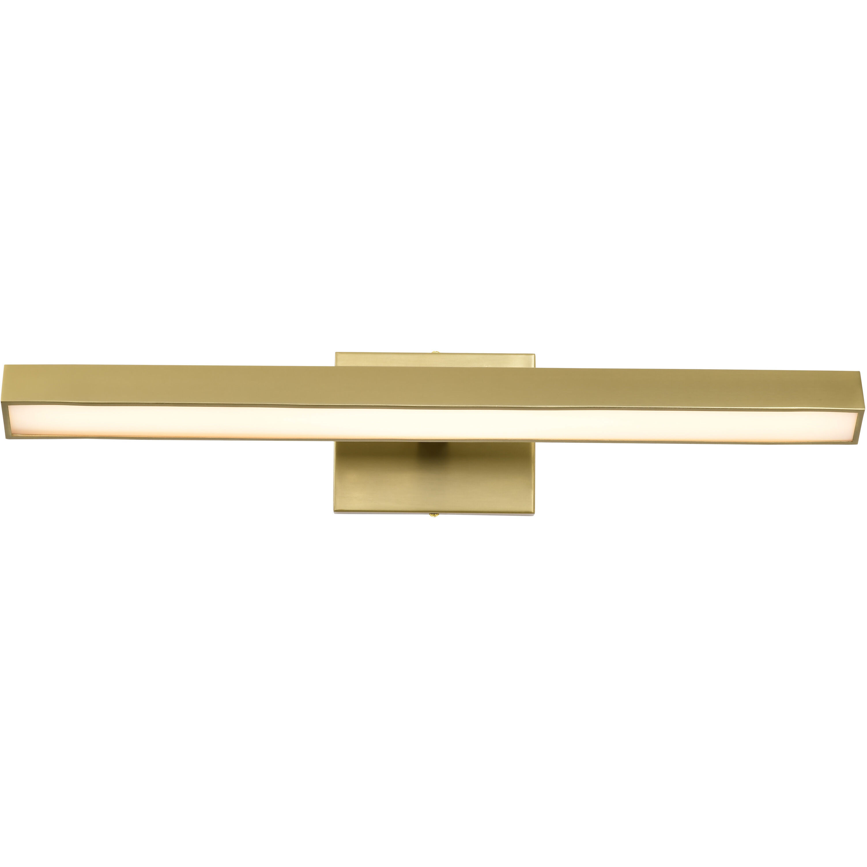 Mila LED 24 inch Vintage Brass Vanity Wall Light
