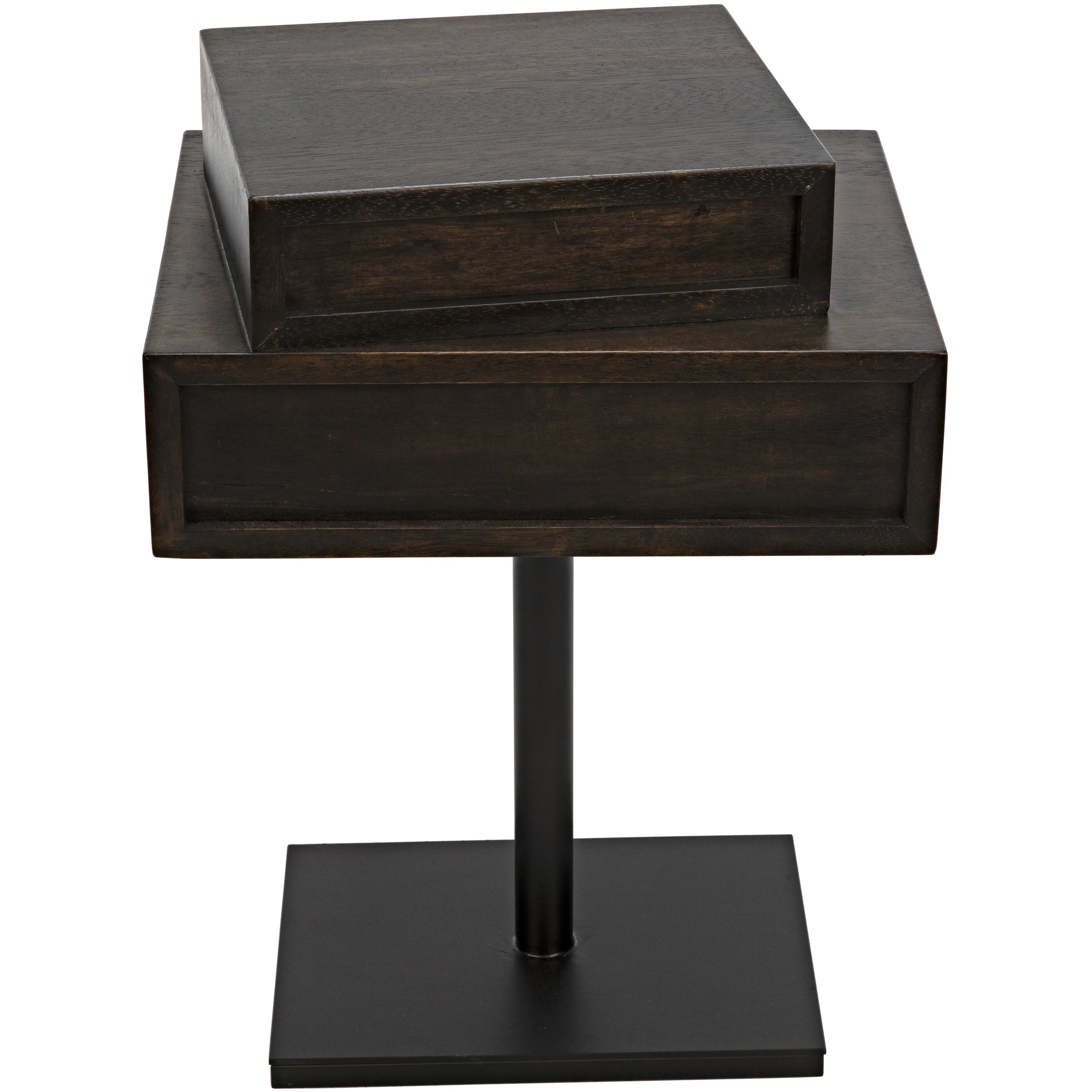 Enola 27 X 19 inch Ebony Walnut Side Table