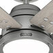 Gravity 72 inch Matte Silver with Light Gray Oak Blades Ceiling Fan