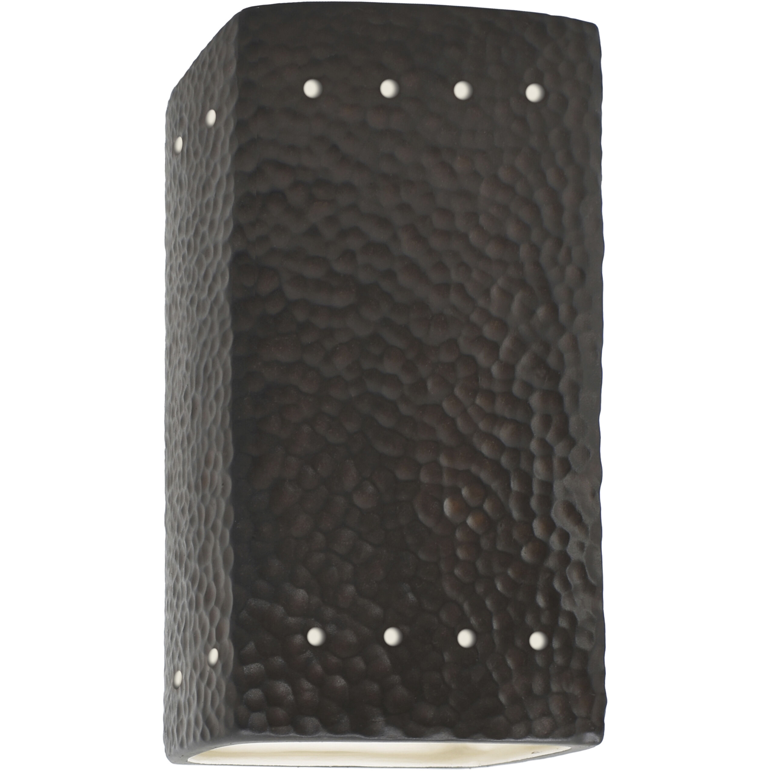 Ambiance LED 5.25 inch Hammered Iron Wall Sconce Wall Light