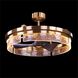 Sinclair 34 inch Brass Chandelier with Fan