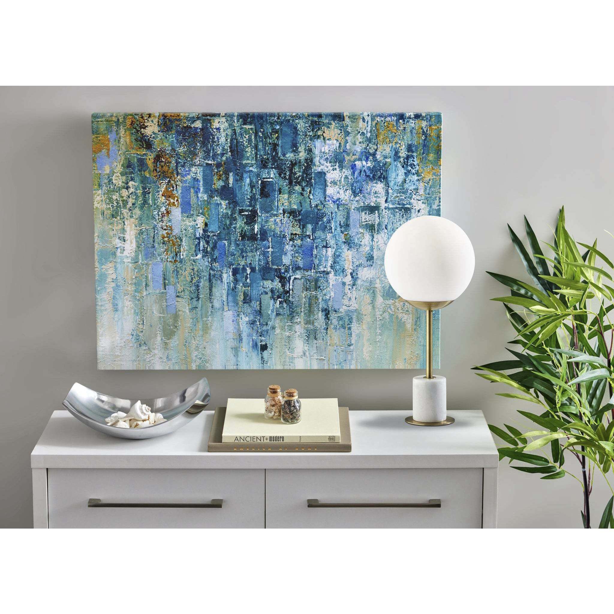 Terra 19 inch 40.00 watt Antique Brass Table Lamp Portable Light