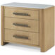Essence 36 X 30 inch Blonde Nightstand, Wooden, 3-Drawer