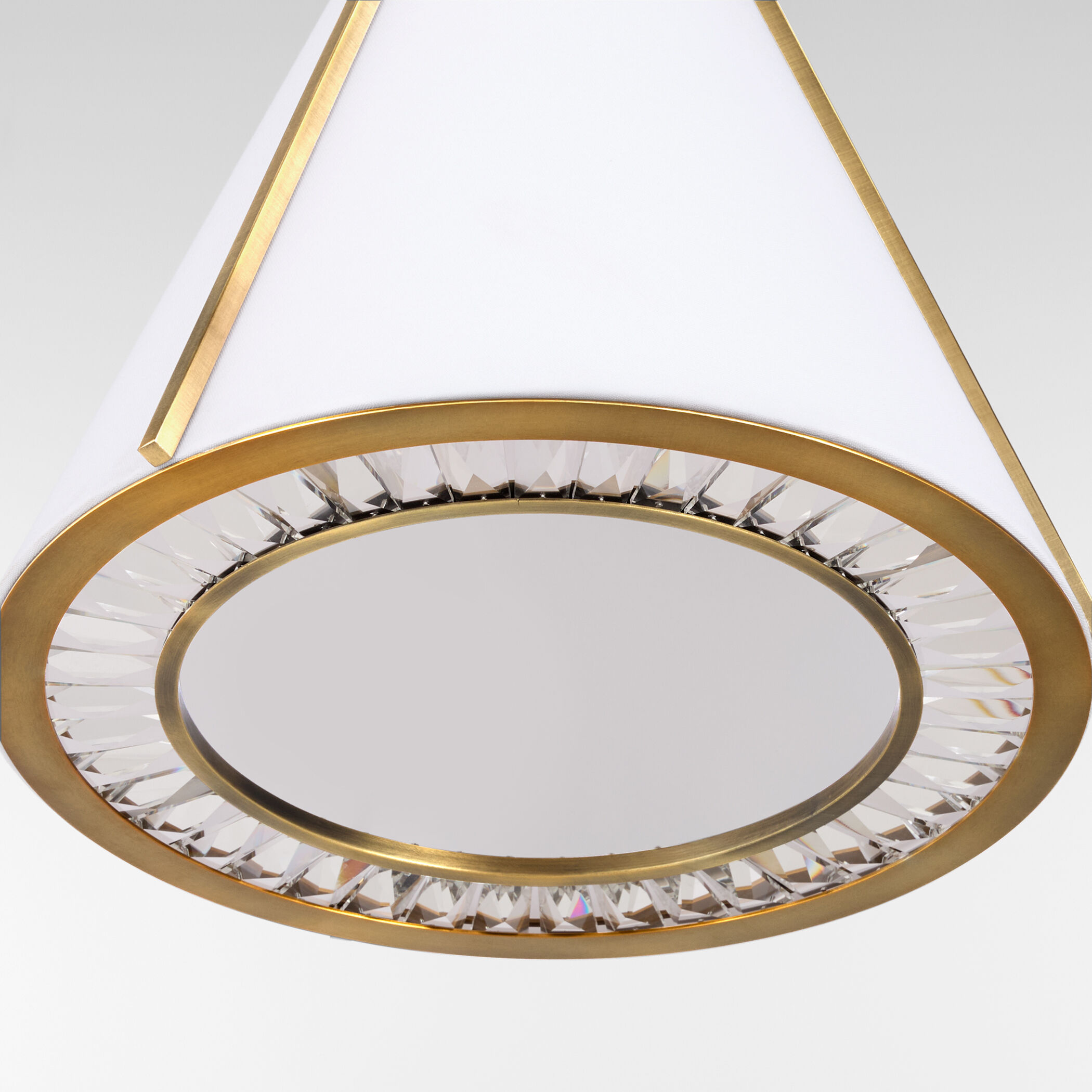 Gorham 3 Light 18 inch Brushed Brass Pendant Ceiling Light