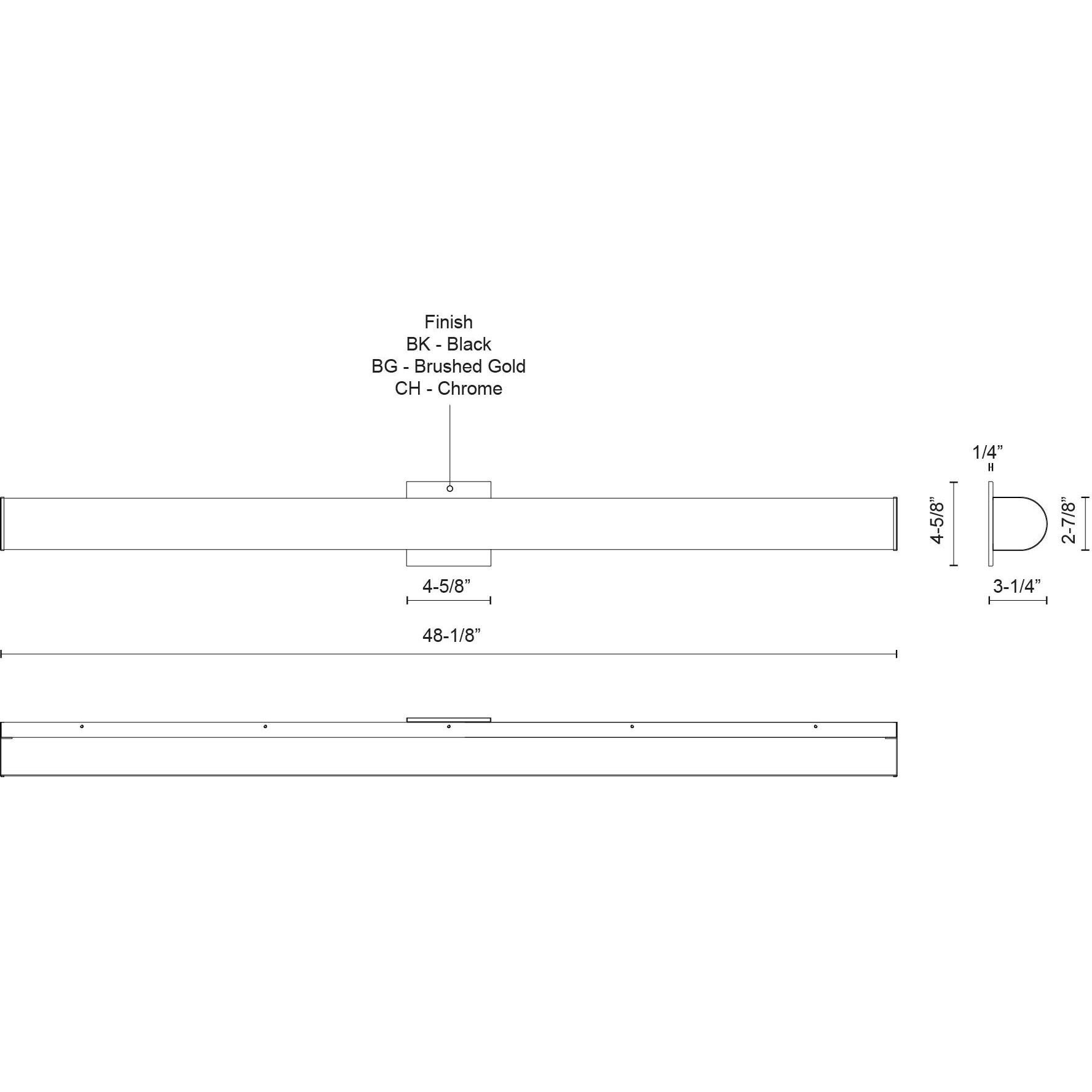Longitude Bath Vanity Light Wall Light in Black