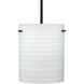 Tamburo 8 LED Black Stem Pendant Ceiling Light