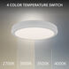 Parthenon LED 10 inch White Flush Mount Ceiling Light in 4000K, dweLED