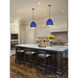 Z-Studio 1 Light 9.5 inch Blue Pendant Ceiling Light