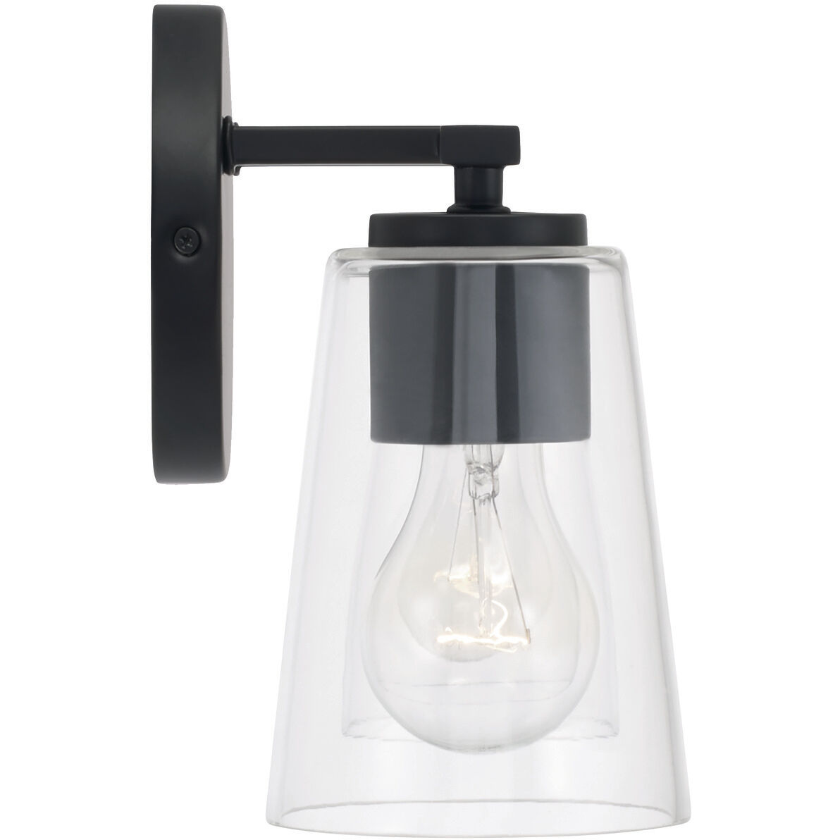 Portman 2 Light 14.5 inch Matte Black Vanity Light Wall Light