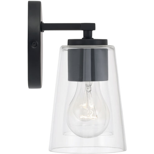 Portman 2 Light 14.5 inch Matte Black Vanity Light Wall Light