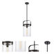 Restoration Pilaster 1 Light 9 inch Matte Black Mini Pendant Ceiling Light, Restoration