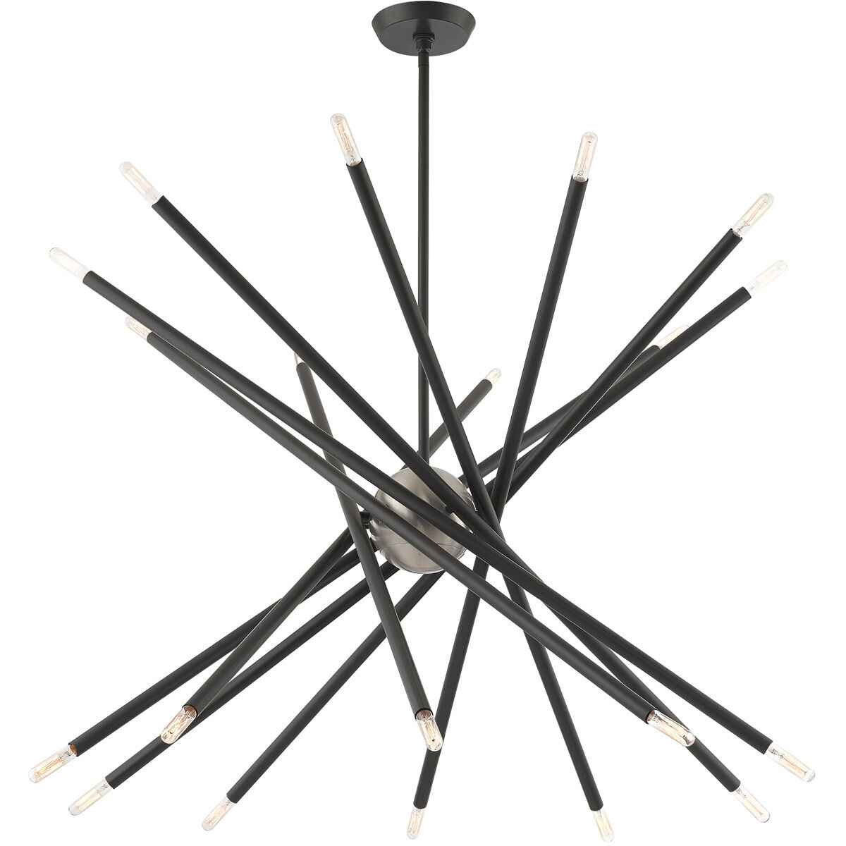 Soho 20 Light 38 inch Scandinavian Gray Chandelier Ceiling Light