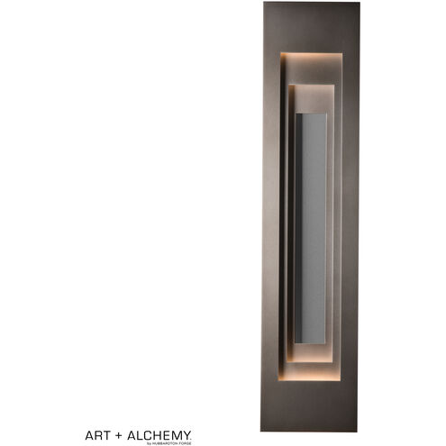 Art + Alchemy Procession 2 Light 40 inch White and Coastal Black Outdoor Sconce in Coastal White and Coastal Black, Large
