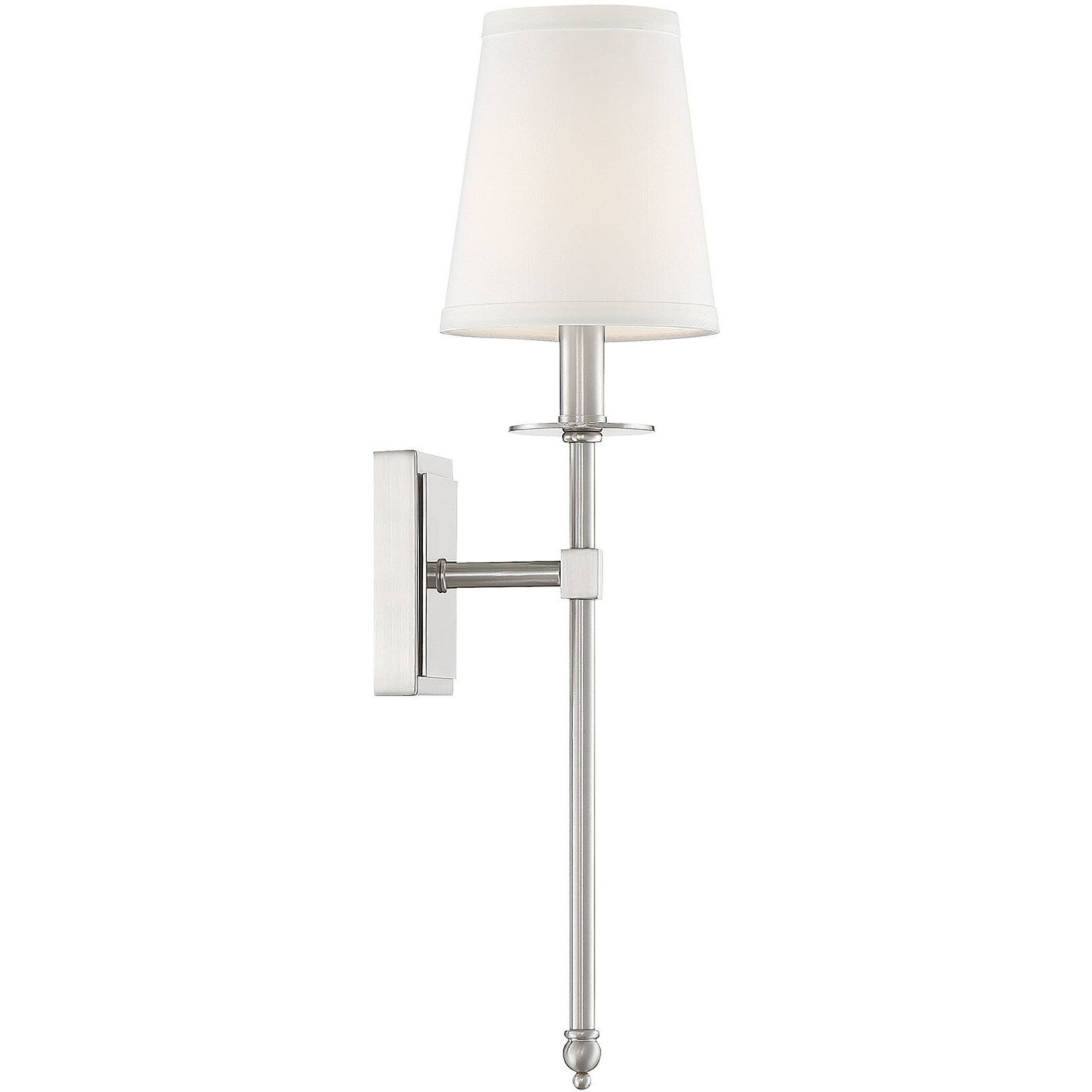 Monroe 1 Light 5 inch Satin Nickel Wall Sconce Wall Light, Essentials