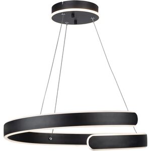 Sirius LED 19.75 inch Black Chandelier Ceiling Light