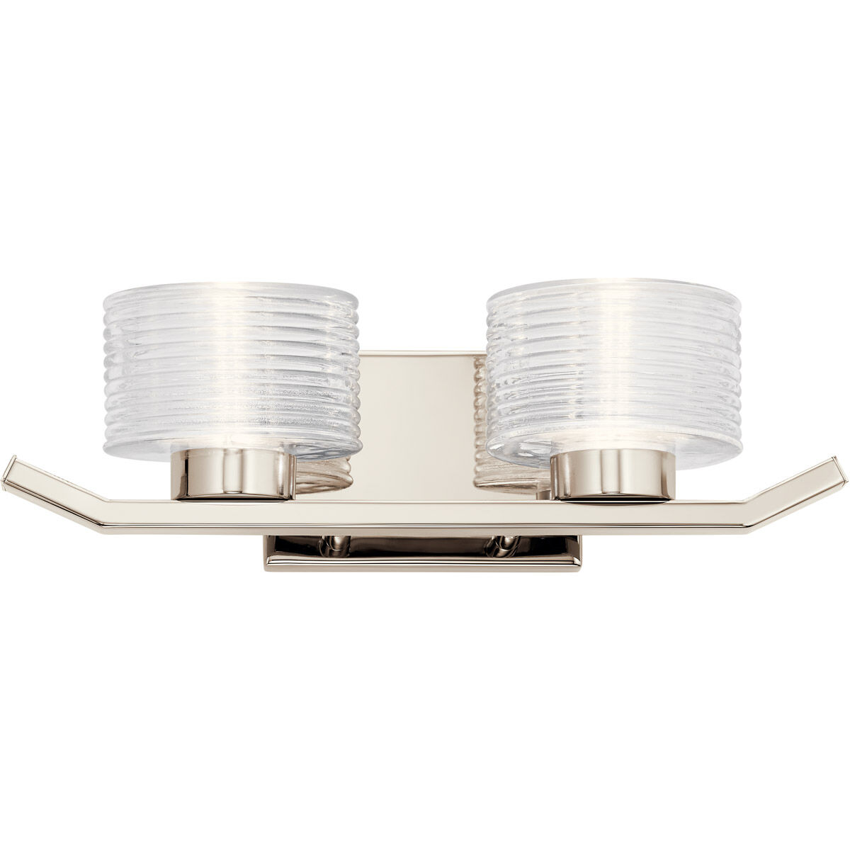 Lasus LED 17 inch Polished Nickel Wall Mt Bath 2 Arm Wall Light