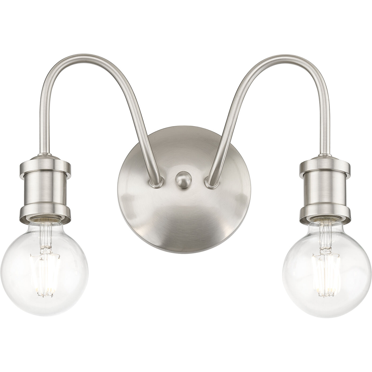 Lansdale 2 Light 14 inch Brushed Nickel Vanity Sconce Wall Light