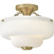 Adella 3 Light 12.75 inch Semi-Flush Mount