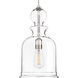 Staunton 1 Light Brushed Nickel Pendant Ceiling Light, Design Series