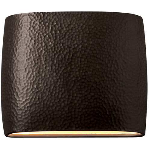 Ambiance Collection LED 10 inch Hammered Copper Outdoor Wall Sconce