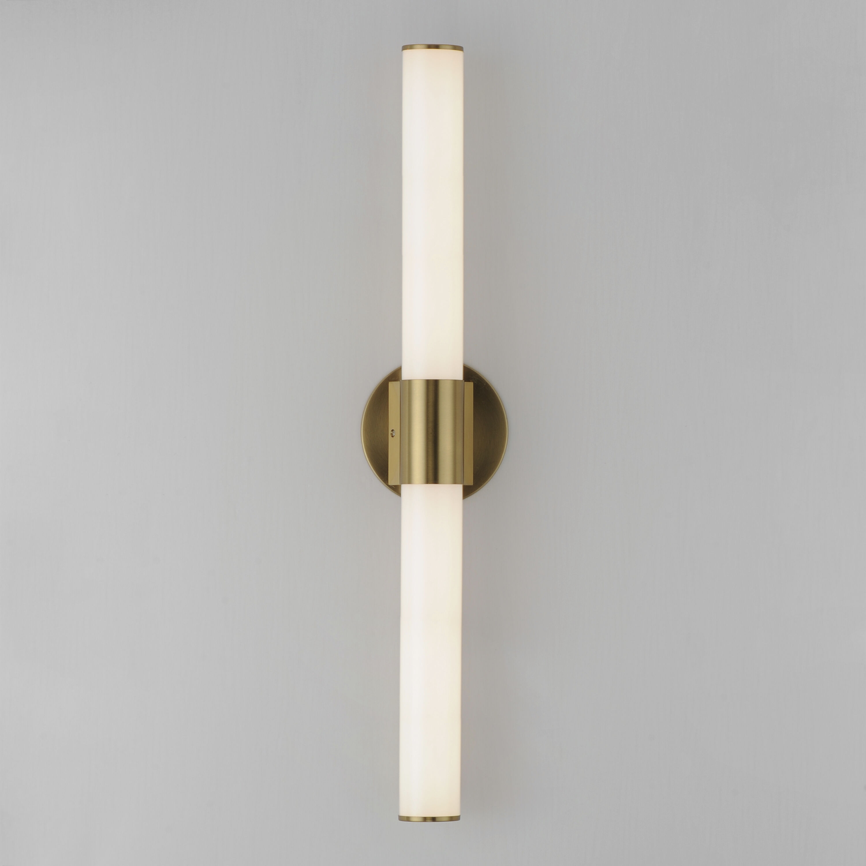 Tubo LED 30 inch Natural Aged Brass Bath Vanity Light Wall Light