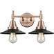 Caden 2 Light 17 inch Antique Copper Bath Vanity Light Wall Light