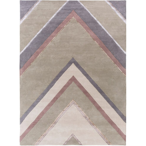 Modern Classics 156 X 108 inch Charcoal, Mauve, Taupe, Pale Blue, Khaki Rug