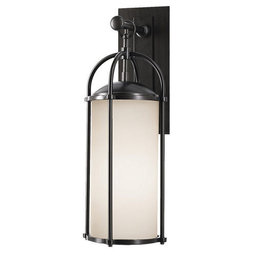 Dakota 1 Light 20.63 inch Espresso Outdoor Wall Lantern in Opal Etched Glass, Medium