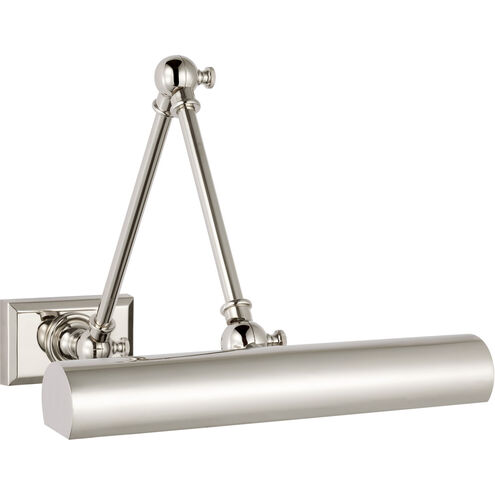 Chapman & Myers Cabinet Maker 13.25 inch 8.00 watt Polished Nickel Double Library Light Wall Light