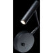 Sprig Reading Light Wall Light in Black, dweLED
