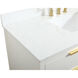 Larkin 48 X 22 X 34 inch White Vanity Sink Set