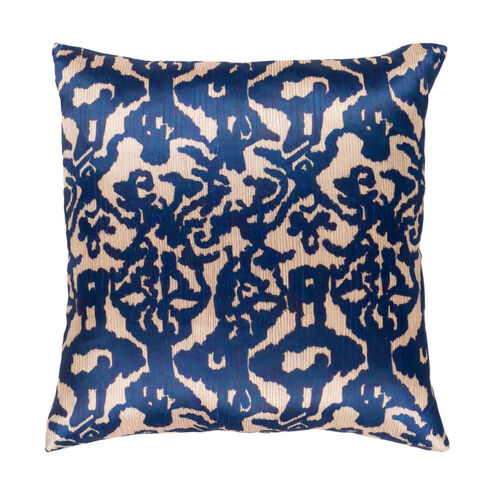 Lambent 22 X 22 inch Wheat and Navy Pillow Kit