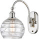 Ballston Athens Deco Swirl LED 8 inch Polished Nickel Sconce Wall Light