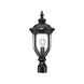 Laurens 1 Light 21 inch Matte Black Exterior Post Mount Light